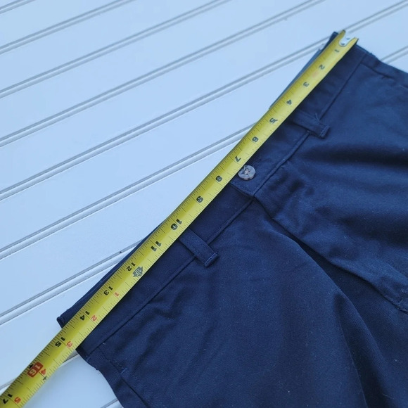 BOYS HUSKY GEORGE NO STAIN WRINKLE STRAIGHT FIT UNIFORM SCHOOL PANTS NAVY 10 H - Picture 4 of 10
